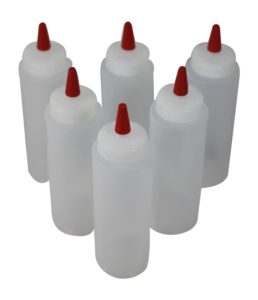 6 Kitchen squeeze bottles