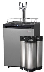 Kegco HBK309B-1 Digital Home Brew Kegerator with 3 kegs