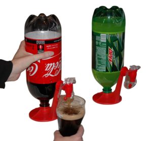 Fizz Saver Refrigerator dispenser for 2 liter bottle