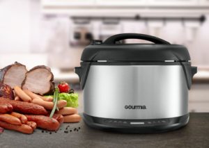 Gourmia Electric Smoker, Pressure Cooker, Steamer. Slow & Rice Cooker