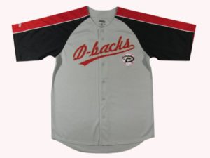 Great MLB gift - colorblocked raglan button down for guys