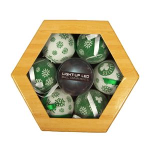 Boston Celtics LED Illuminated Ornament set