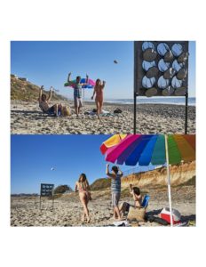 Versatile football toss game for tailgate parties and beach