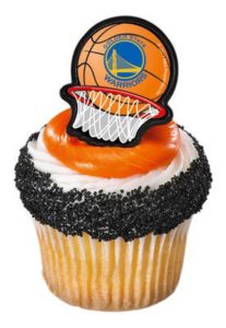 NBA Golden State Warriors Cupcake toppers