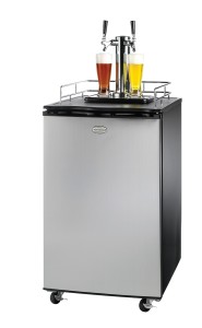 Nostalgia Double Tap Stainless Steel Kegerator