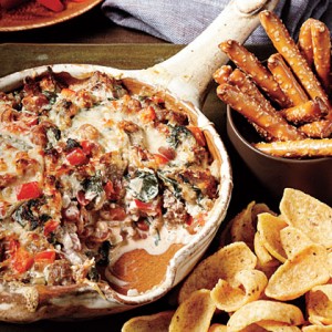 Tailgate Dip: Sausage Bean & Spinach