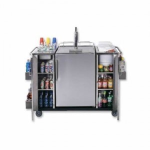 Summit SS Outdoor Serving Cart w/ Kegerator 