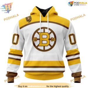 2023-2024 Centennial Concept NHL Boston Bruins Hoodie 3D