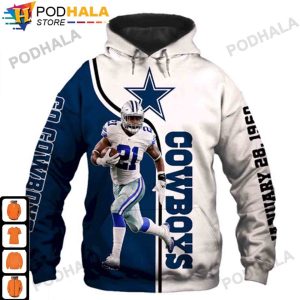 21 Ezekiel Elliott NFL Dallas Cowboys Christmas Gifts 3D Hoodie