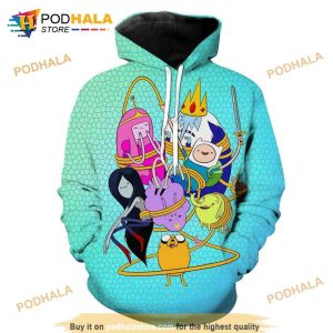 Adventure Time All Characters Adventure Time Character 3D Hoodie Sweatshirt