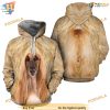 Afghan Hound Dog Full Head And Body Animal Costume All Over Printed 3D Hoodie