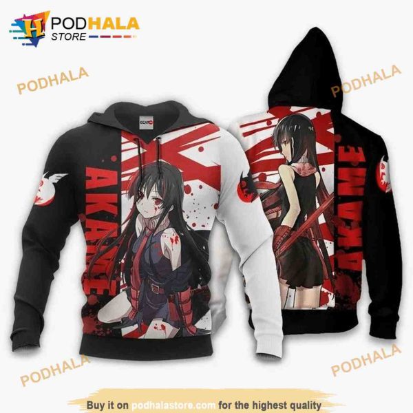 Akame Ga Kill Akame Anime Manga 3D Hoodie Sweatshirt