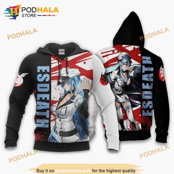 Akame Ga Kill Esdeath Anime Manga 3D Hoodie Sweatshirt