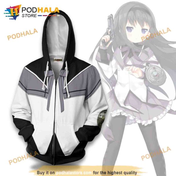 Akemi Homura 3D Hoodie Anime Puella Magi Madoka Magica Casual Cosplay