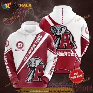 Alabama Crimson Tide 3D Hoodie Sweatshirt