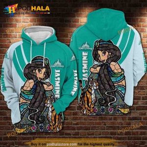 Aladdin Princess Jasmine 3D Hoodie Sweatshirt