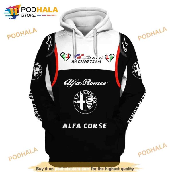 Alfa Romeo Storti Racing Team AOP Unisex 3D Hoodie Sweatshirt