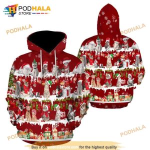 All Cat Breeds Christmas 3D Hoodie Sweatshirt