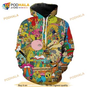 All Character Cartoon Network Cartoon 3D Hoodie Sweatshirt