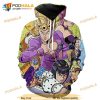 All Golden Wind Character Jojo’s Bizarre Adventure Clothing Aop 3D Hoodie