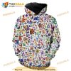 All Pokemon All The Pokemon 3D Hoodie Sweatshirt