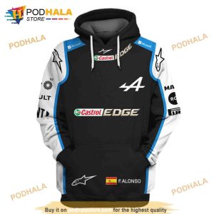 Alpine F1 Team EDGE FAlonso Racing Team AOP Unisex 3D Hoodie Sweatshirt