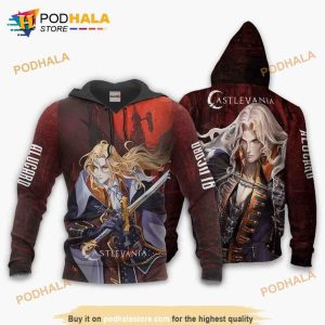 Alucard Anime Manga Castlevania T Shirt Bomber 3D Hoodie Sweatshirt