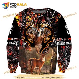 Amazing Deer Hunting All Over Printed Sweatshirt