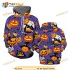 Amazing Halloween Pumpkin Spider Halloween All Over Print 3D Hoodie Sweatshirt