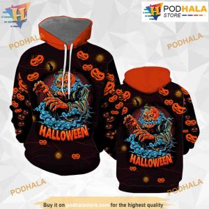 Amazing Pumpkin Halloween All Over Print 3D Hoodie Shirt Sweatshirt