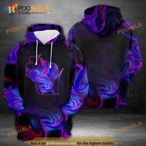 Amazing Wisconsin Printed 3D Hoodie Sweatshirt