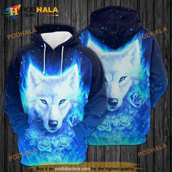 Amazing Wolf Printed 3D Hoodie Sweatshirt