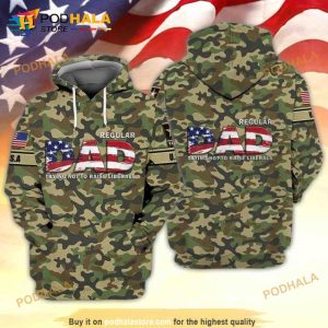 American Flag Regular Dad Trying Not To Raise Liberals US Flag 3D Hoodie