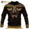 Ancient Egypt Scarab Beetle Golden 3D Hoodie Sweatshirt