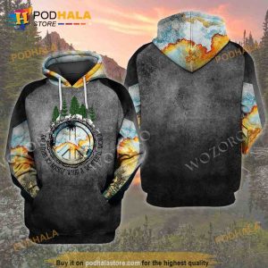 And I Think To Myself What A Wonderful World Forest Grey 3D Hoodie Sweatshirt