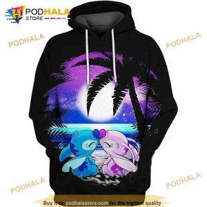 Angel And Stitch Disney 3D Hoodie Sweatshirt