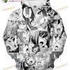 Anime Ahegao Hentai Face Hd AOP 3D Hoodie