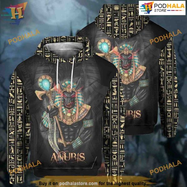 Anubis All Over Printed 3D Hoodie Sweatshirt