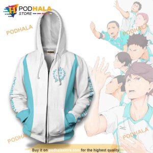 Aoba Johsai High Haikyuu Uniform Hoodie Anime Casual Cosplay