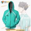 Aoba Johsai High Libero Uniform Haikyuu 3D Hoodie Anime Outfit