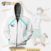 Aoba Johsai High Uniform Haikyuu 3D Hoodie Anime Outfit