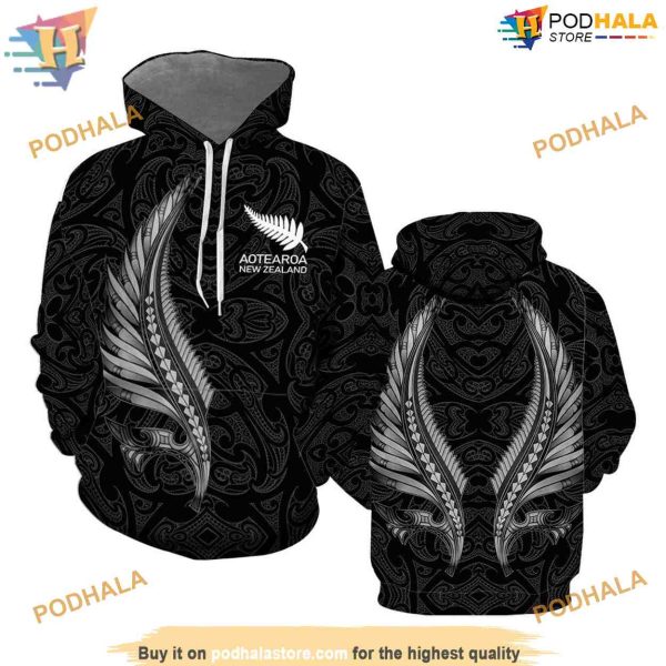 Aotearoa New Zealand All Over Printed 3D Hoodie Sweatshirt