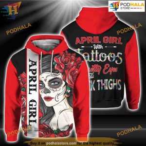 April Girl All Over Printed 3D Hoodie Sweatshirt