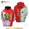 Ariel Red Christmas Disney AOP Unisex 3D Hoodie Sweatshirt