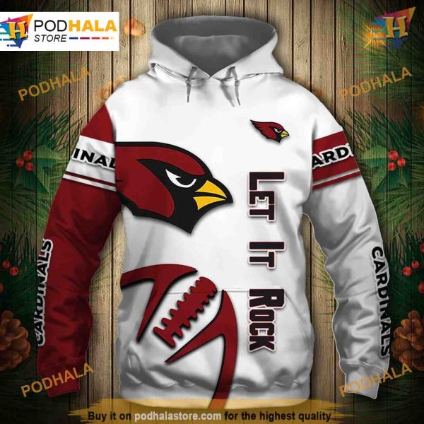 Arizona Cardinals Hoodie 3D Graphic Balls Cheap Sweatshirt