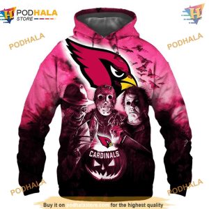 Arizona Cardinals Hoodie 3D Halloween Horror Night Gift