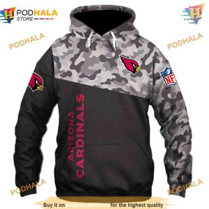 Arizona Cardinals Military Hoodies 3D Sweatshirt Long Sleeve New Season