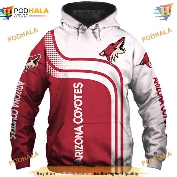 Arizona Coyotes Pullover 3D Hoodie