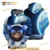 Astronaut Cat 3D Hoodie Sweatshirt