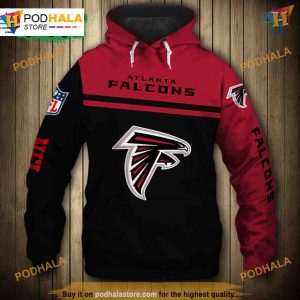 Atlanta Falcons 3D Skull Hoodie